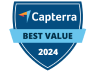 Capterra Best value award 2024