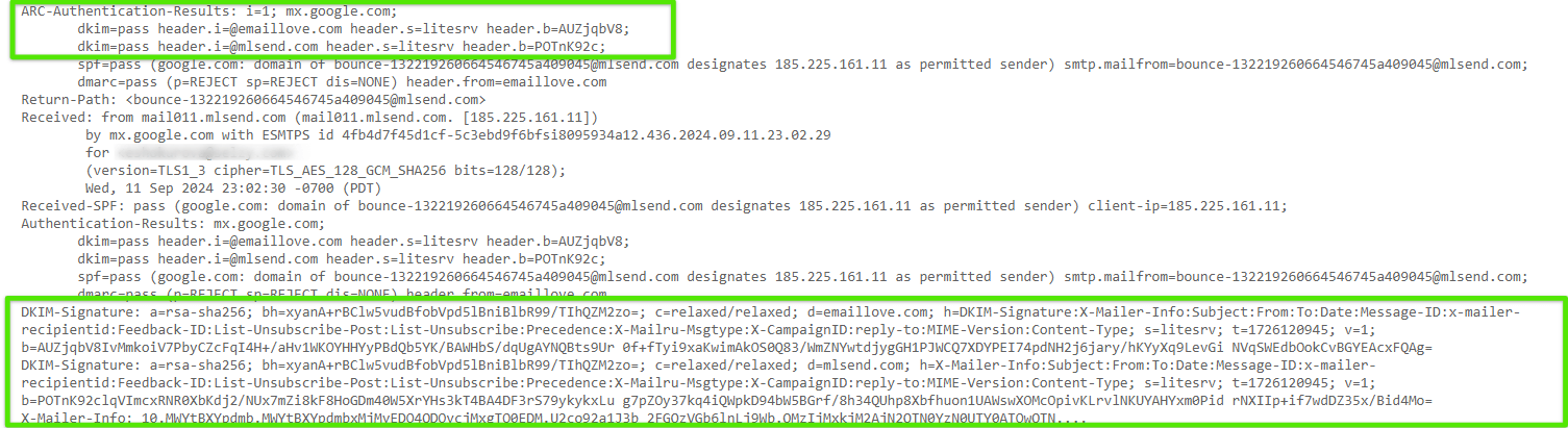 DKIM example