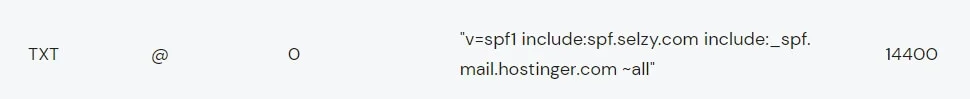 Объединённая SPF-запись.