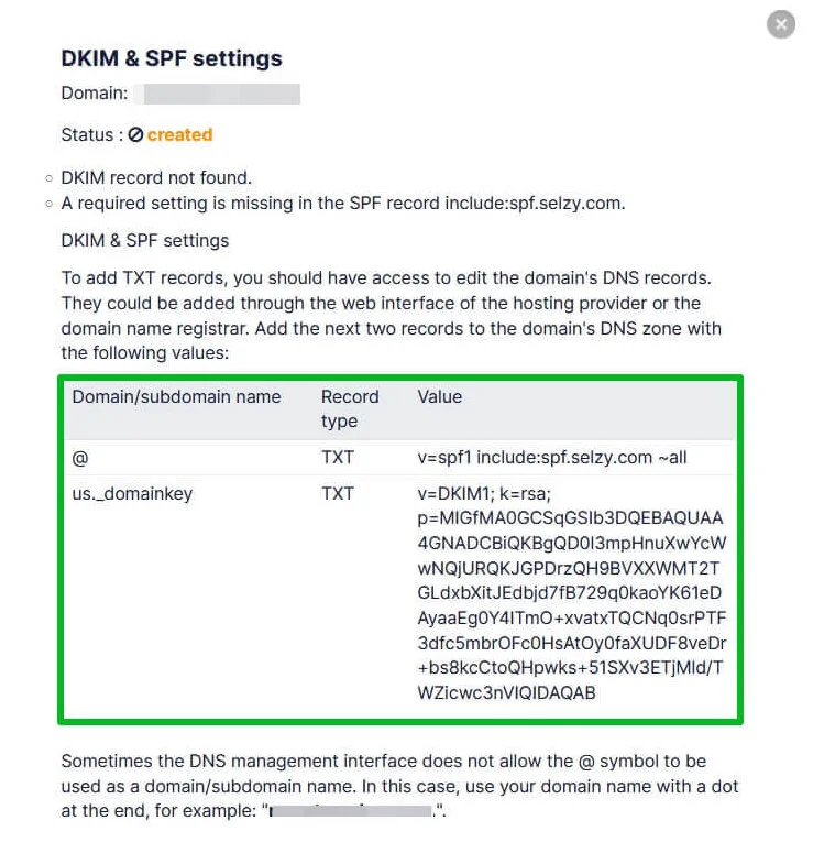 Настройка DKIM и SPF.