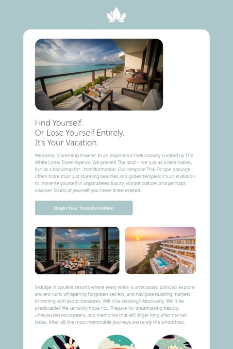 Thailand email template