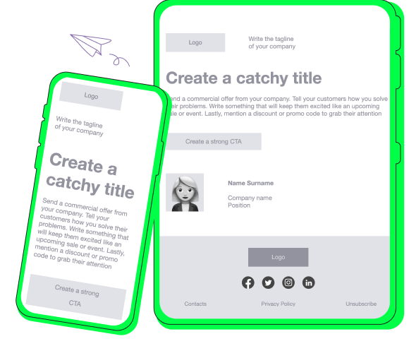 Бесплатный конструктор email — HTML редактор писем | Selzy